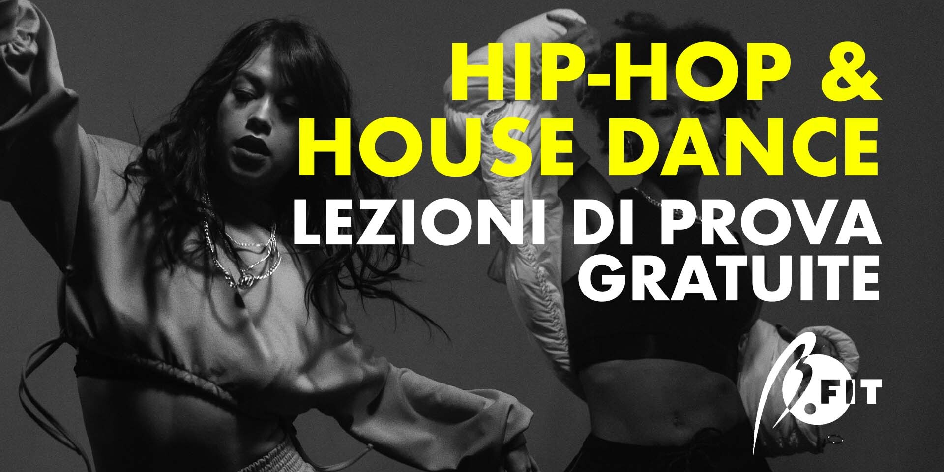 Banner corsi di hip hop & house dance - prove gratuite